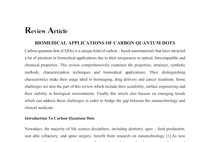 write professional review articles